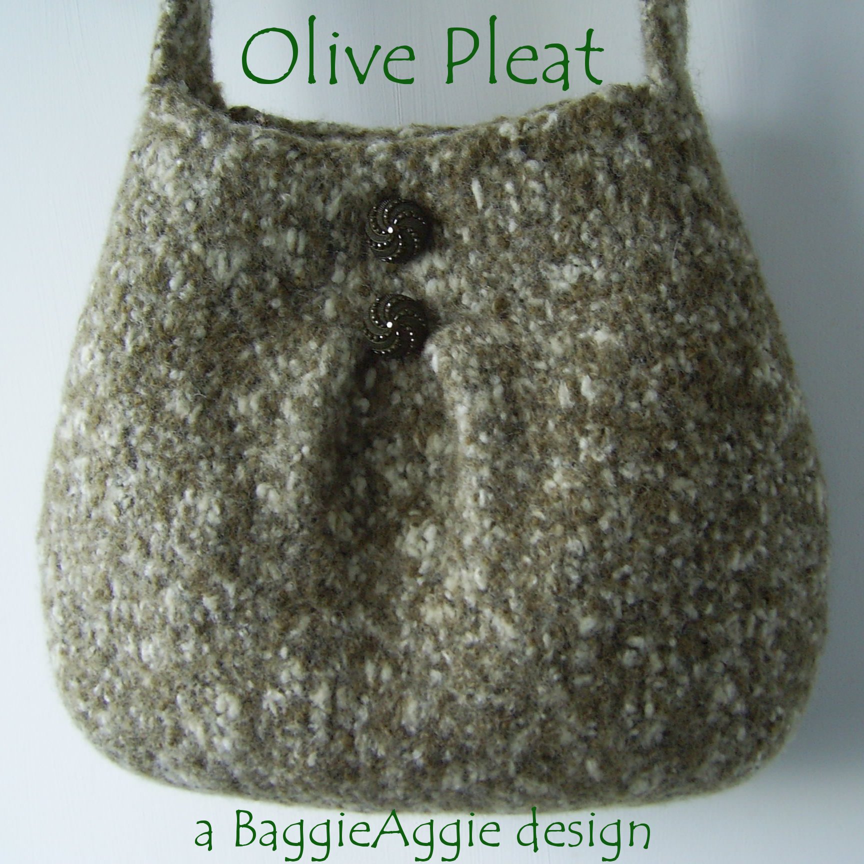 Felted Bag Pattern, Felted Purse Pattern Pleat on Luulla